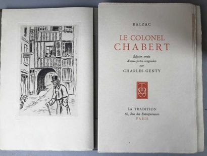 null Lot de livres comprenant : 

- H. de Balzac, le Colonel Chabert, édition ornée...