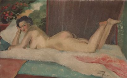 null Henri THERME (1900-1973)

Reclining Nude Woman

Oil on canvas, signed lower...