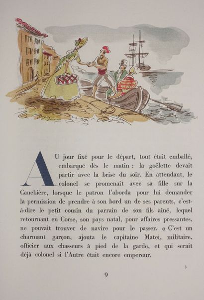 null Prosper MÉRIMÉE

Colomba. Lyon et Paris, B. Armand, 1944 

Grand in-4 en feuilles,...