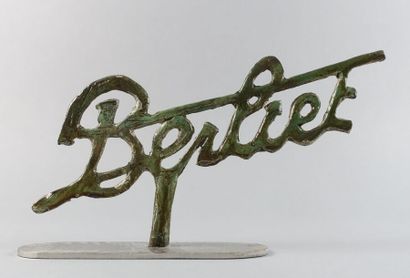 null Georges LAURENT 

Bronze, logo BERLIET 1910

Signature n° 2/50 2019

Cire unique,...