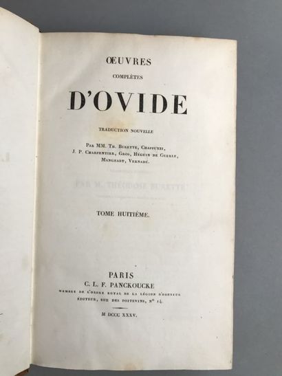 null Bibliothèque latine-française ou traductions nouvelles des auteurs latins, Paris,...