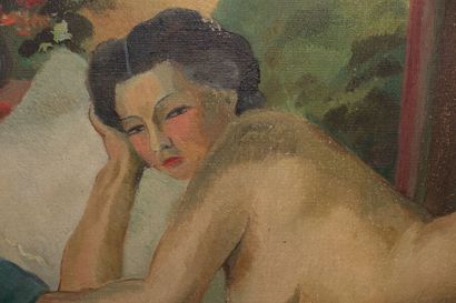 null Henri THERME (1900-1973)

Reclining Nude Woman

Oil on canvas, signed lower...
