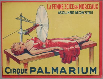 null La femme sciée en morceaux - Cirque Palmarium

Petites déchirures

29 x 38 cm



Provenance...