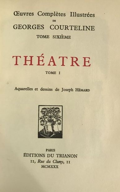 COURTELINE Georges - Théâtre 
OEuvres complètes...