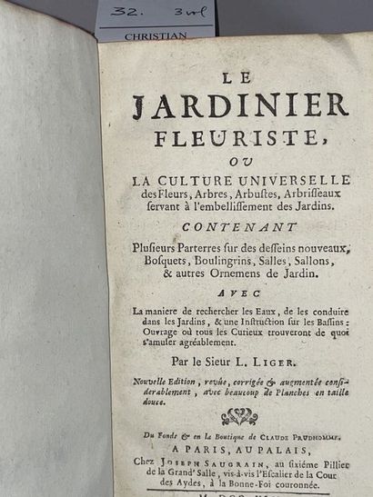 null COMBES M. de. L'école du jardin potager Par M. de Combles (sic). Paris, P. Fr....