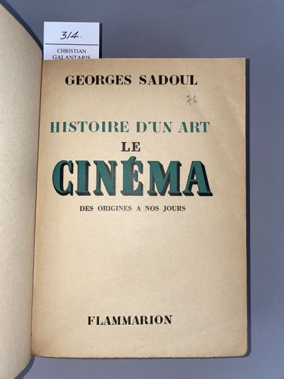 null SADOUL Georges. Histoire d'un art. Le Cinéma des origines à nos jours. Paris,...