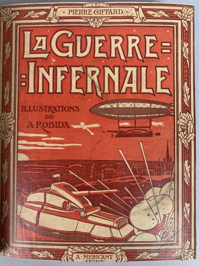 null ROBIDA Albert. La guerre au vingtième siècle. Paris, G. Decaux, 1887 ; in-4...