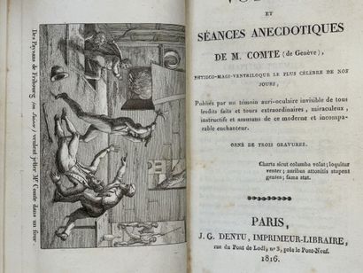 null COMTE, de Genève. Voyages et séances anecdotiques de M. Comte, physico-magi-ventriloque...
