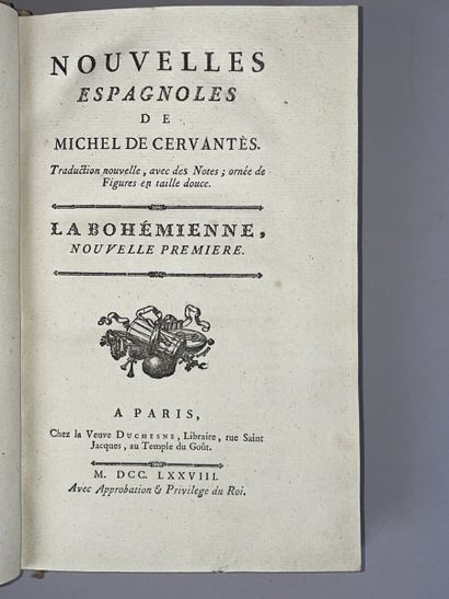 null CERVANTES Michel de. Nouvelles espagnoles. Paris, Defer Demaisonneuve, 1788...