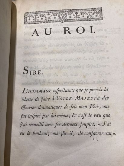 null DESTOUCHES Philippe Néricault-. OEuvres dramatiques. Paris, Imprimerie Royale,...