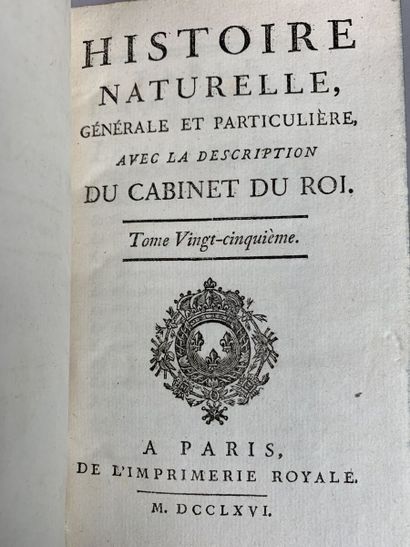 null BUFFON Georges Leclerc comte de. Histoire naturelle générale est particulière...