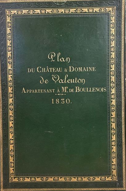 null ATLAS. PLAN DU CHÂTEAU ET DOMAINE DE VALENTON appartenant à M. de Boullenois,...