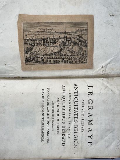 null GRAMAYE Jean-Baptiste. Antiquitates illustrissimi ducatus Brabantiæ. Louvain,...