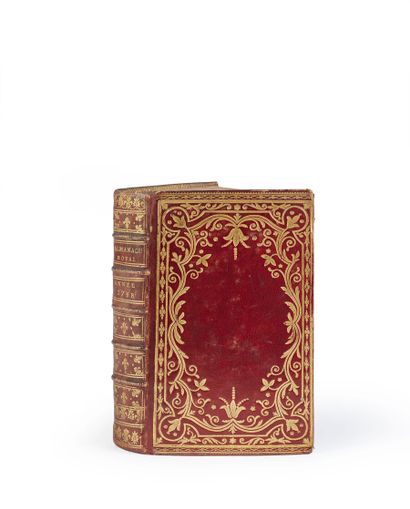 null ROYAL ALMANAC. Année bissextile 1788. Paris, Debure, 1788; large volume in-8,...