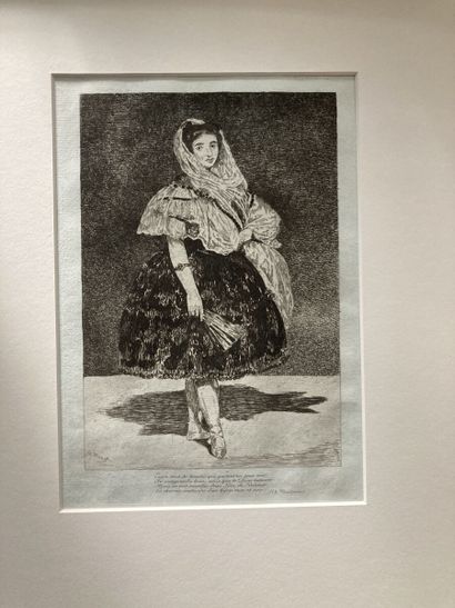 null Édouard MANET (1832-1883)
Lola de Valence. 1862. Eau-forte. 182 x 263 (la feuille...