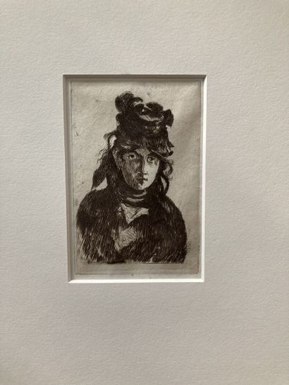 null Édouard MANET (1832-1883)
Berthe Morisot. 1872. Eau-forte et pointe sèche. 78...
