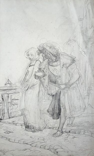 Luc-Olivier MERSON (1846-1920)
Faust et Marguerite
Dessin...