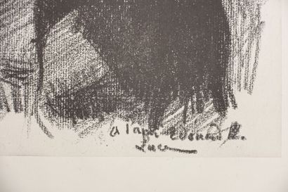null Maximilien LUCE (1858-1941)
Portrait of Édouard Vuillard. About 1890. Lithograph....