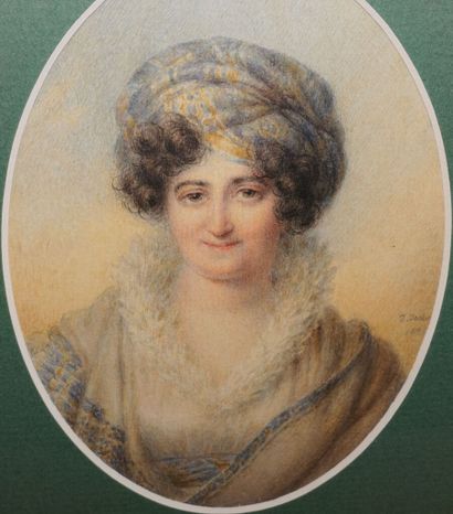 null Jean-Baptiste ISABEY (1767-1855)

Femme au turban

Crayon et aquarelle à vue...