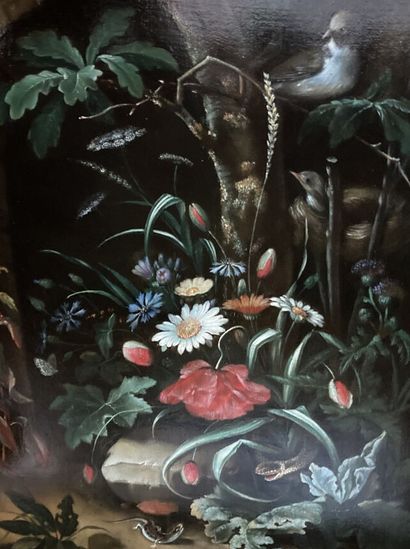 null In the taste of SCHRIECK

Flowers, birds and lizards

Parqueted panel

Height...