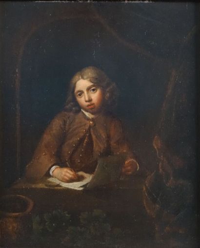 null École hollandaise vers 1800, suiveur de Louis de MONI

Jeune garçon écrivant...