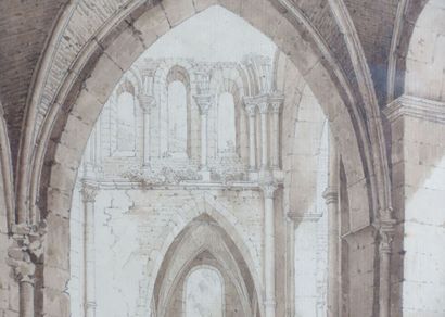 null École française du début du XIXe siècle

Ruines d'un couvent de Minimes à Besançon

Lavis...