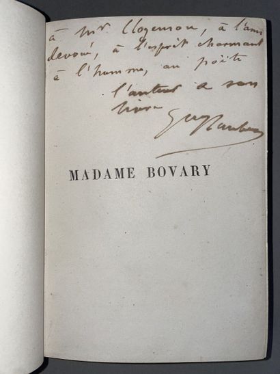 null FLAUBERT Gustave. Madame Bovary. Moeurs de province. Paris, Michel Lévy frères,...