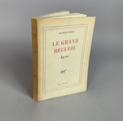 PONGE Francis. Le grand recueil. Lyres. Paris,...
