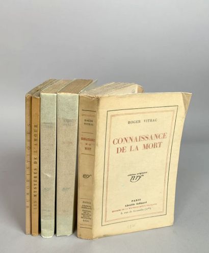 null VITRAC ROGER. Réunion de quatre ouvrages en 5 volumes in-12 et in-8 brochés.



LES...