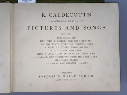 null CALDECOTT Randolph. R. Caldecott's second collection of Pictures & Songs. Londres...
