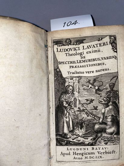 null LAVATER Louis, de Zurich. De spectris lemuribus et magnis atque insolitis fragoribus...