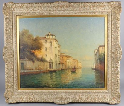 null Georges-Noël BOUVARD (1912-1972)
Gondolier sur une canal à Venise
Huile sur...