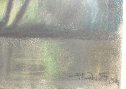 null André FOY (1886-1953)

Paysage aux arbres 

Pastel à fond perdu sur papier,...