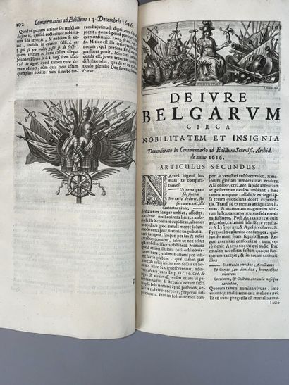 null [CHRISTYN Jean-Baptiste]. Jurisprudentia heroica sive De jure belgarum circa...