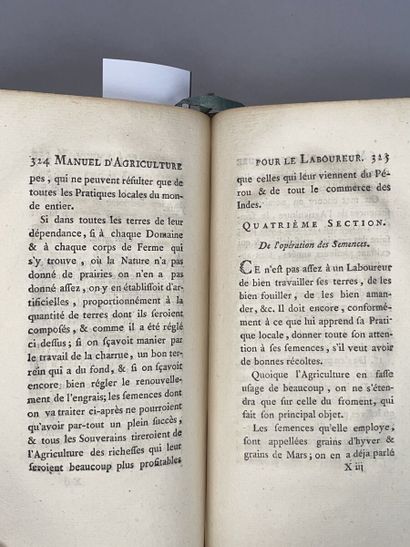 null LA SALLE DE L'ÉTANG Simon-Philibert. Manuel d'agriculture pour le laboureur,...