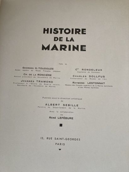 null DOLLFUS Charles et Henri BOUCHER. Histoire de l'Aéronautique. Paris, (L'Illustration),...