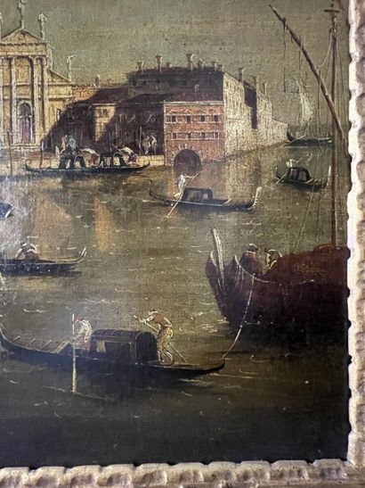 null Venetian school, in the taste of Franscesco GUARDI (1712-1793)
Views of Venice
Pair...