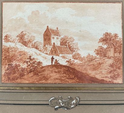 null Northern School circa 1800
A pair of animated landscapes
Sanguine and sanguine...