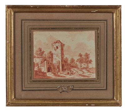 null Northern School circa 1800
A pair of animated landscapes
Sanguine and sanguine...