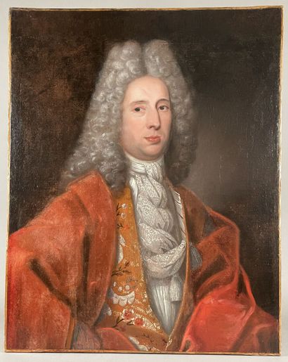 null French school of the 18th century
Portrait of a man in a red suit
Canvas
(Restorations.)
Height...
