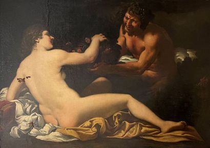 null Attributed to Livio MEHUS (1630-1691)
Jupiter and Antiope
Canvas
(Misses, accidents...