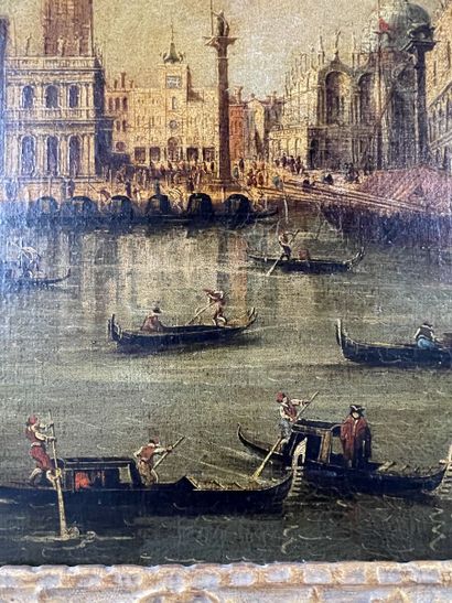 null Venetian school, in the taste of Franscesco GUARDI (1712-1793)
Views of Venice
Pair...
