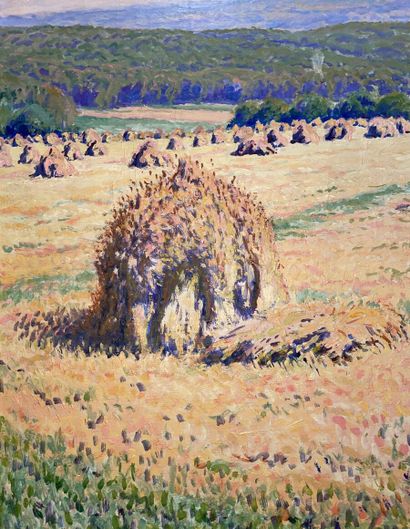 null Gustave CARIOT (1872-1950)
Millstones in a hilly landscape
Oil on canvas, signed...