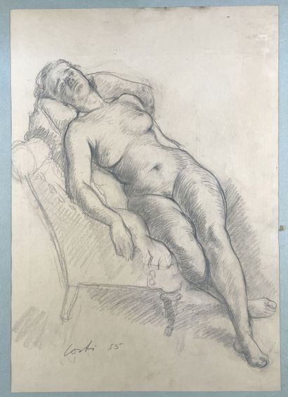 null Constantin PAPACHRISTOPOULOS known as COSTI (1906-2004)
Rest of the model
Charcoal...