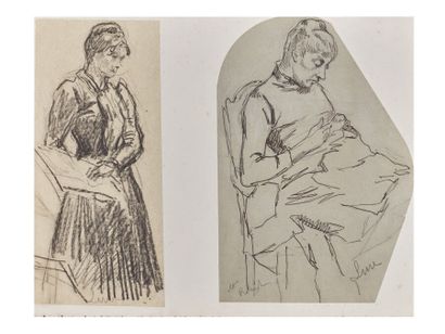 null Maximilien LUCE (1858-1941)
Studies of women

Two drawings in the same montage:...