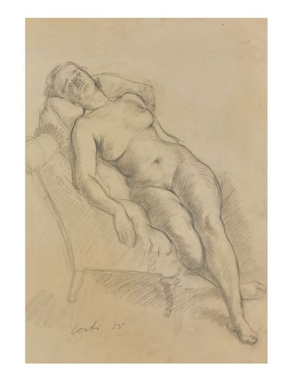 null Constantin PAPACHRISTOPOULOS known as COSTI (1906-2004)
Rest of the model
Charcoal...