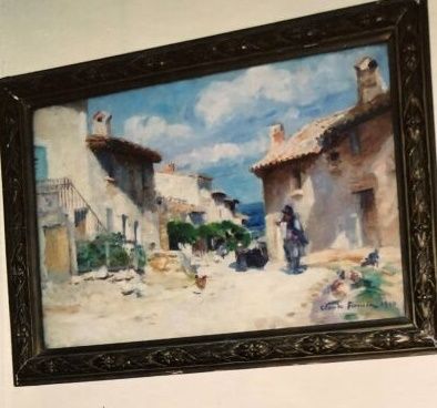 null Claude FIRMIN (1864-1944)
The small square in Villeneuve-les-Avignon
Oil on...