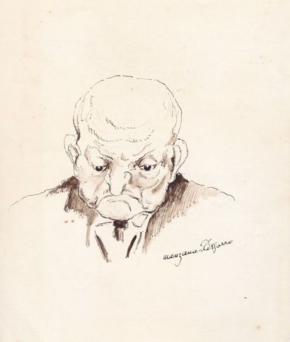 null Georges MANZANA-PISSARRO (1871-1961)
Drawings in ink, gouache and pencil
Signed...