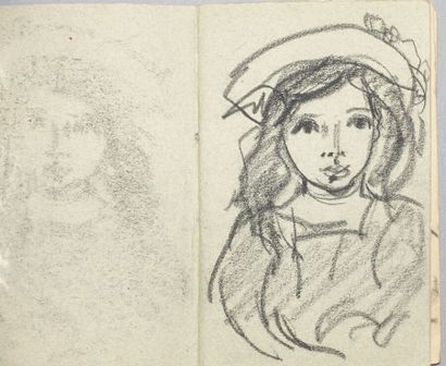 null René SEYSSAUD (1867-1952)
Portraits - Landscapes
Fourteen pages drawing book...