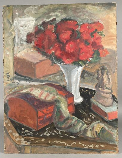 null Theodor PALLADY (1871-1956)
Composition with a flowering vase
Circa 1928
Oil...